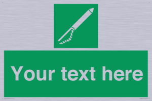 Custom sign safe condition Line throwing appliance